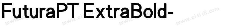 FuturaPT ExtraBold字体转换